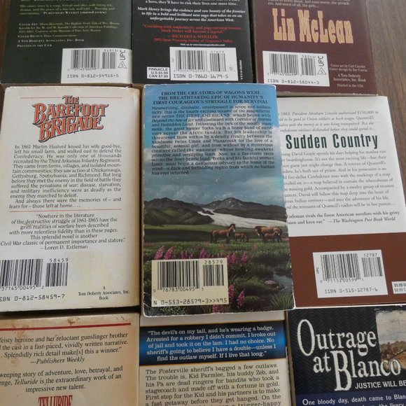 Lot Of 9 Vintage Western Paperbacks Various Authors - Picture 7 of 8